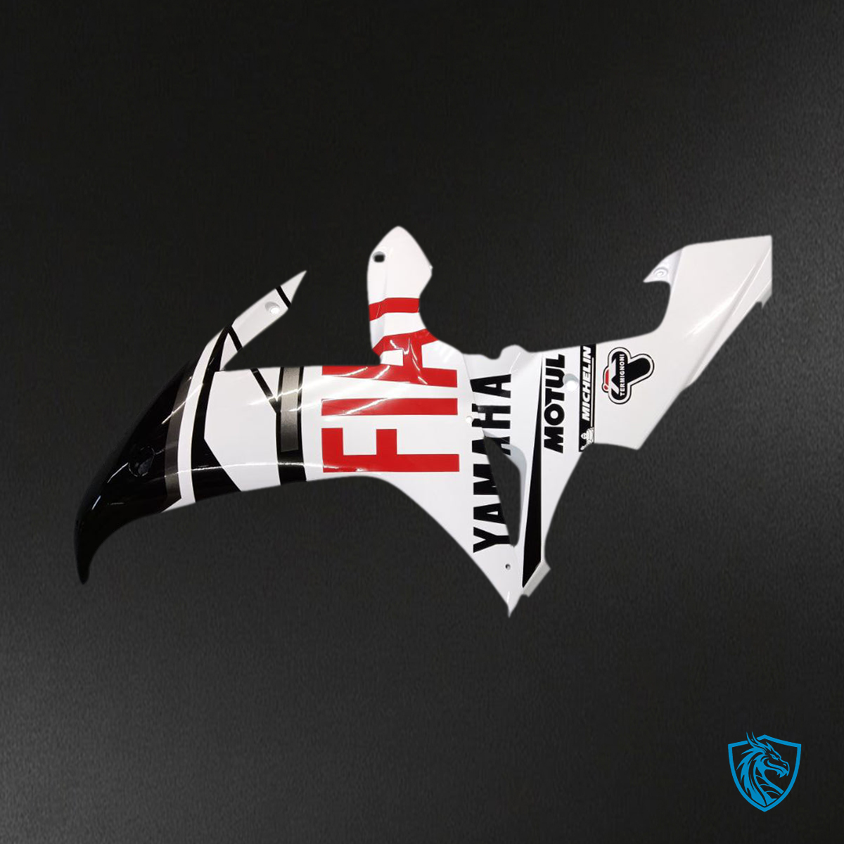 Yamaha YZF-R1 (2002-2003) Fairings Kit -  Black White and Red - ABS Bodywork