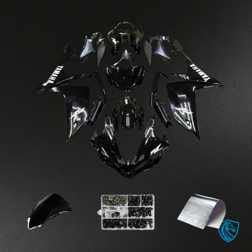 Yamaha YZF-R1 (2007-2008) Fairings Kit - Black & Gold - ABS Bodywork
