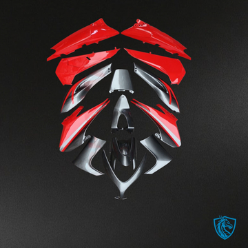 Yamaha TMAX500 (2008-2011) Red & Black - Custom ABS Fairing Kit