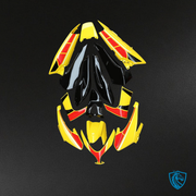 Yellow, Black & Red