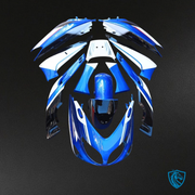 Blue, White & Black