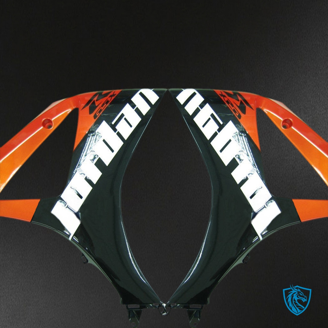 Suzuki GSXR1000 (2007-2008) Orange & Black Injection - MERGEment Motorcycle Fairings Kit