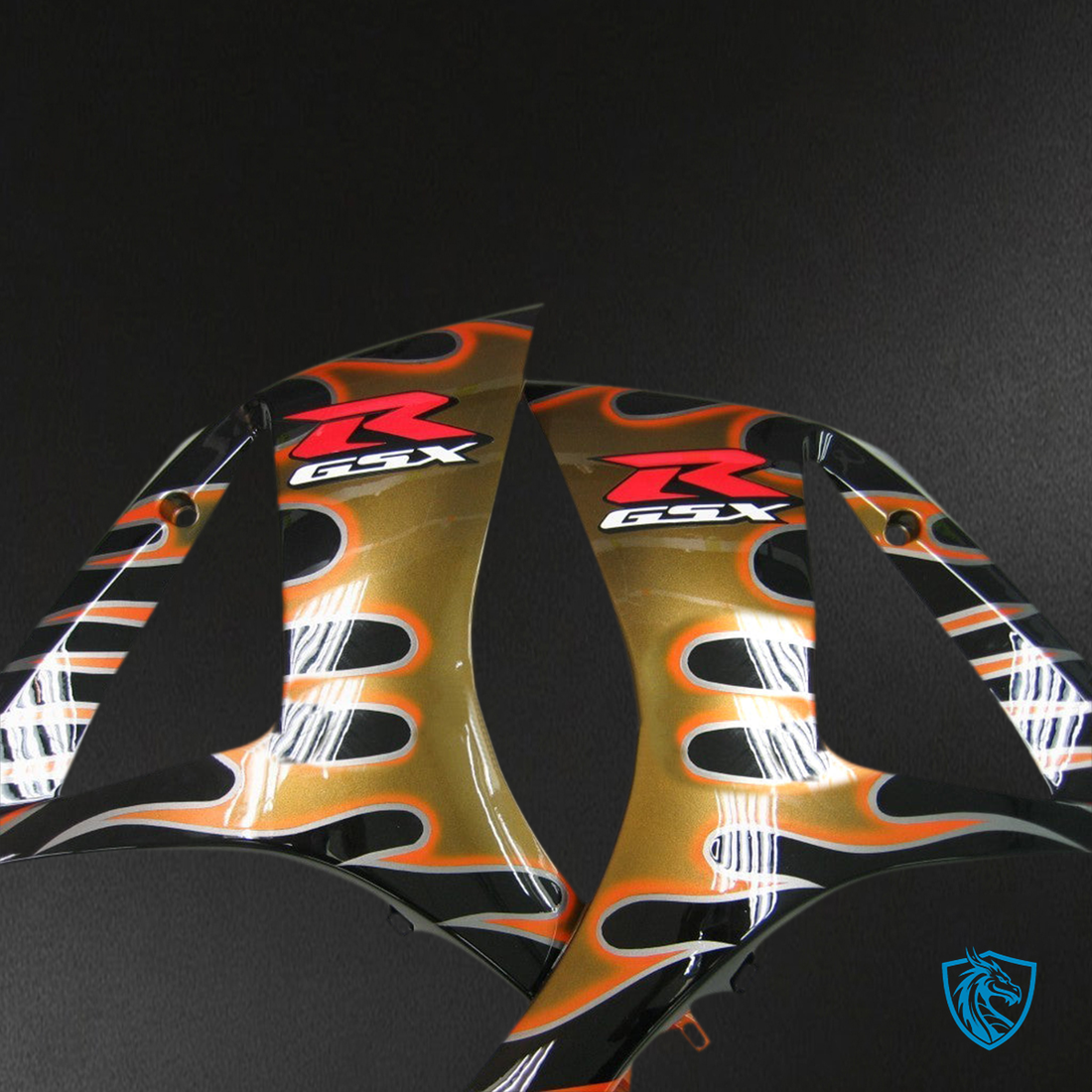 Suzuki GSXR1000 (2007-2008) Orange & Gold Injection Fairing Kit - Aftermarket ABS Bodywork