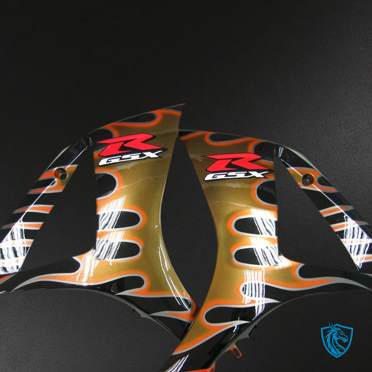 Suzuki GSXR1000 (2007-2008) Orange & Gold Injection Fairing Kit - Aftermarket ABS Bodywork