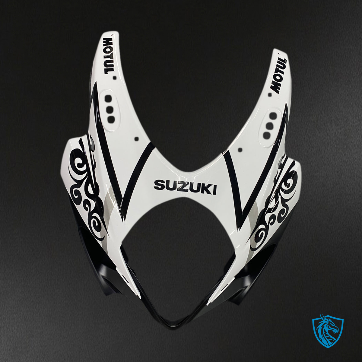 Suzuki GSXR1000 (2007-2008) White & Black Injection Fairing Kit - Aftermarket ABS Bodywork
