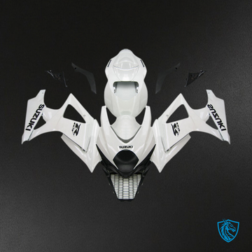 Suzuki GSXR1000 (2007-2008) White & Black Fairing Kit | ABS Bodywork