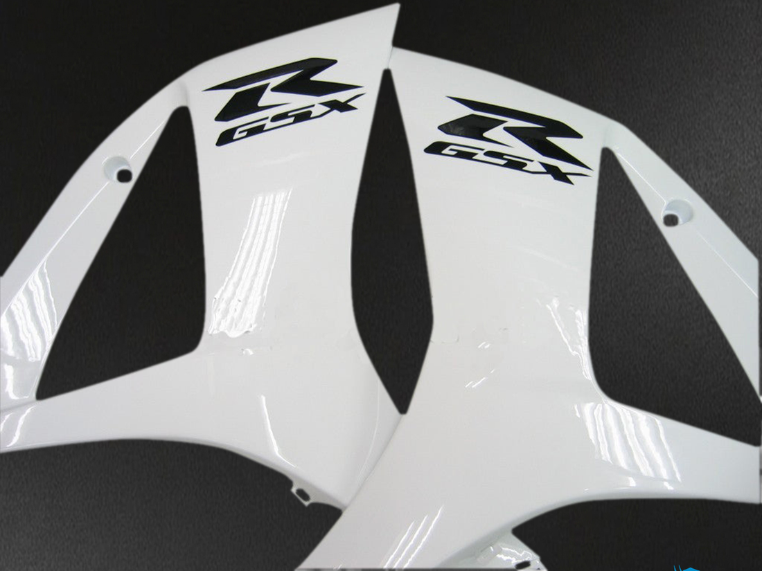 Suzuki GSXR1000 (2007-2008) White & Black Fairing Kit | ABS Bodywork