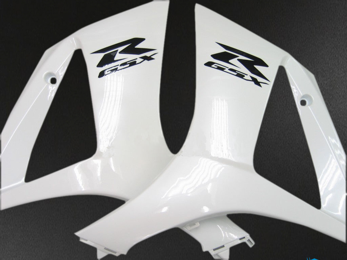 Suzuki GSXR1000 (2007-2008) White & Gloss Black Injection - MERGEment Motorcycle Fairings Kit