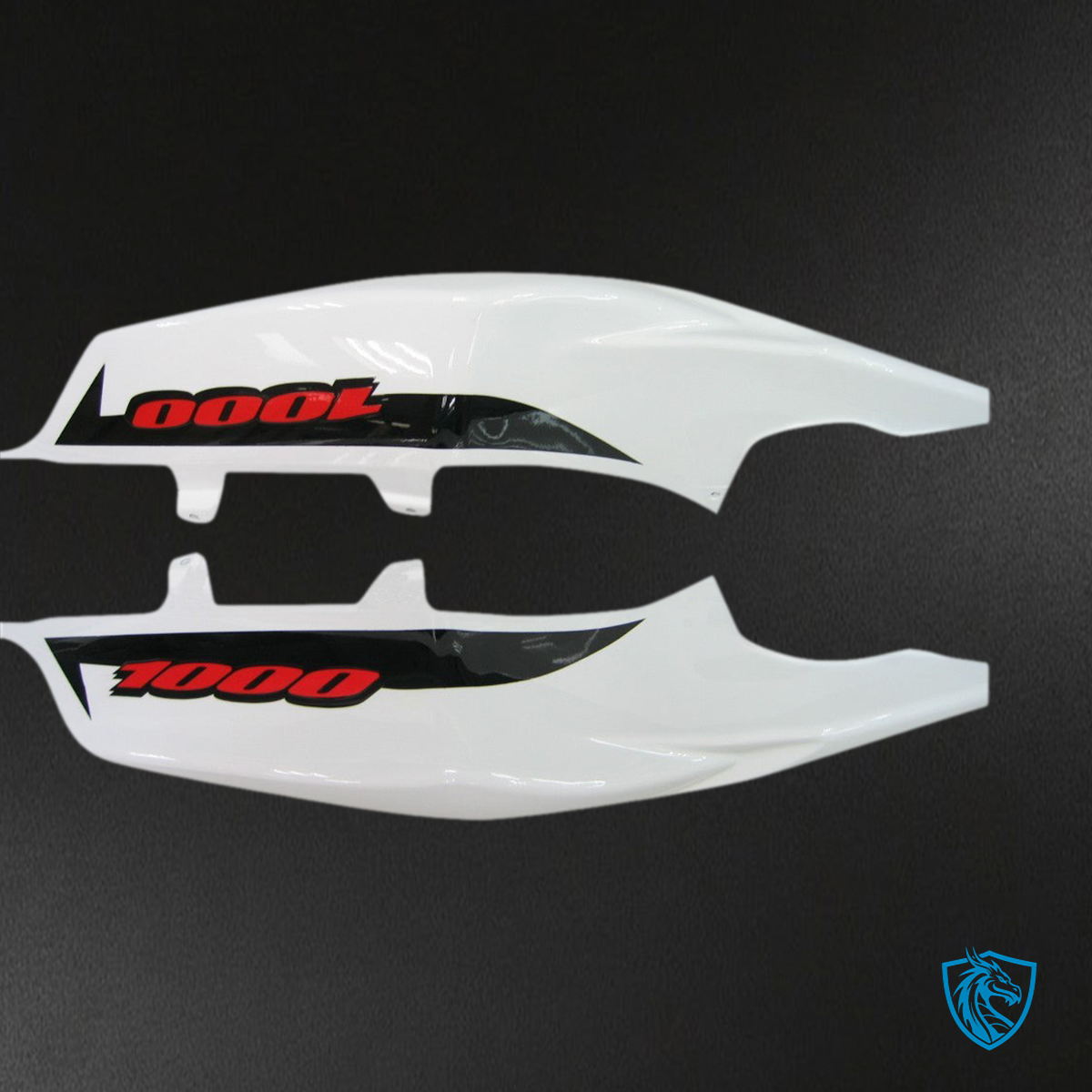 Suzuki GSXR1000 (2007-2008) White & Gloss Black Injection - MERGEment Motorcycle Fairings Kit