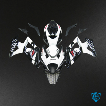 Suzuki GSXR1000 (2007-2008) White, Black & Red Injection Fairing Kit | ABS Bodywork