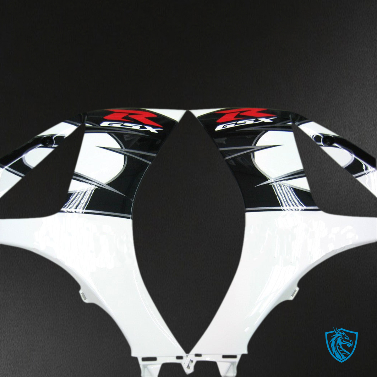 Suzuki GSXR1000 (2007-2008) White, Black & Red Injection Fairing Kit | ABS Bodywork
