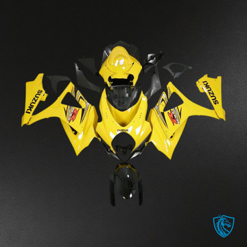 Suzuki GSXR1000 (2007-2008) Yellow, Black & Red Fairing Kit - Aftermarket ABS Bodywork