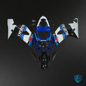 Suzuki GSXR 600 750 (2004-2005) Blue, White & Black - Custom ABS Fairing Kit