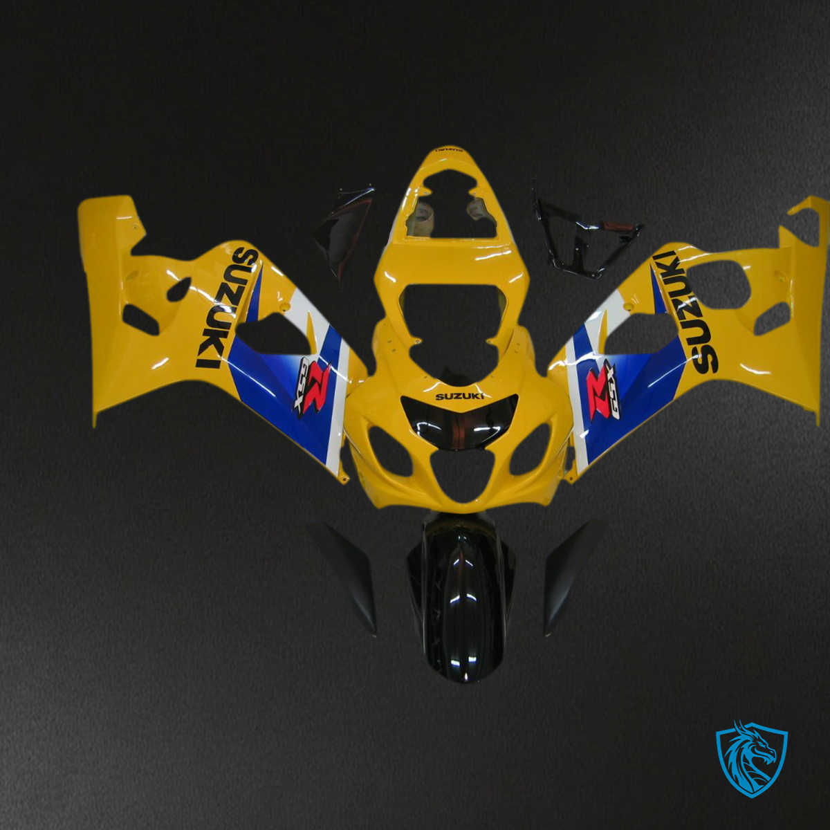 Suzuki GSXR 600 750 (2004-2005) Yellow & Blue - MERGEment Motorcycle Fairings Kit