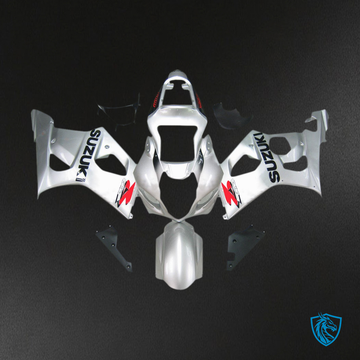 Suzuki GSXR 600 750 (2004-2005) Silver & Black - MERGEment Motorcycle Fairings Kit