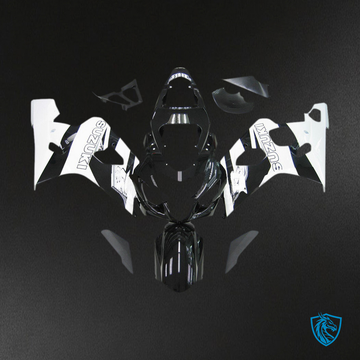 Suzuki GSXR 600 750 (2004-2005) White & Black - Custom ABS Fairing Kit