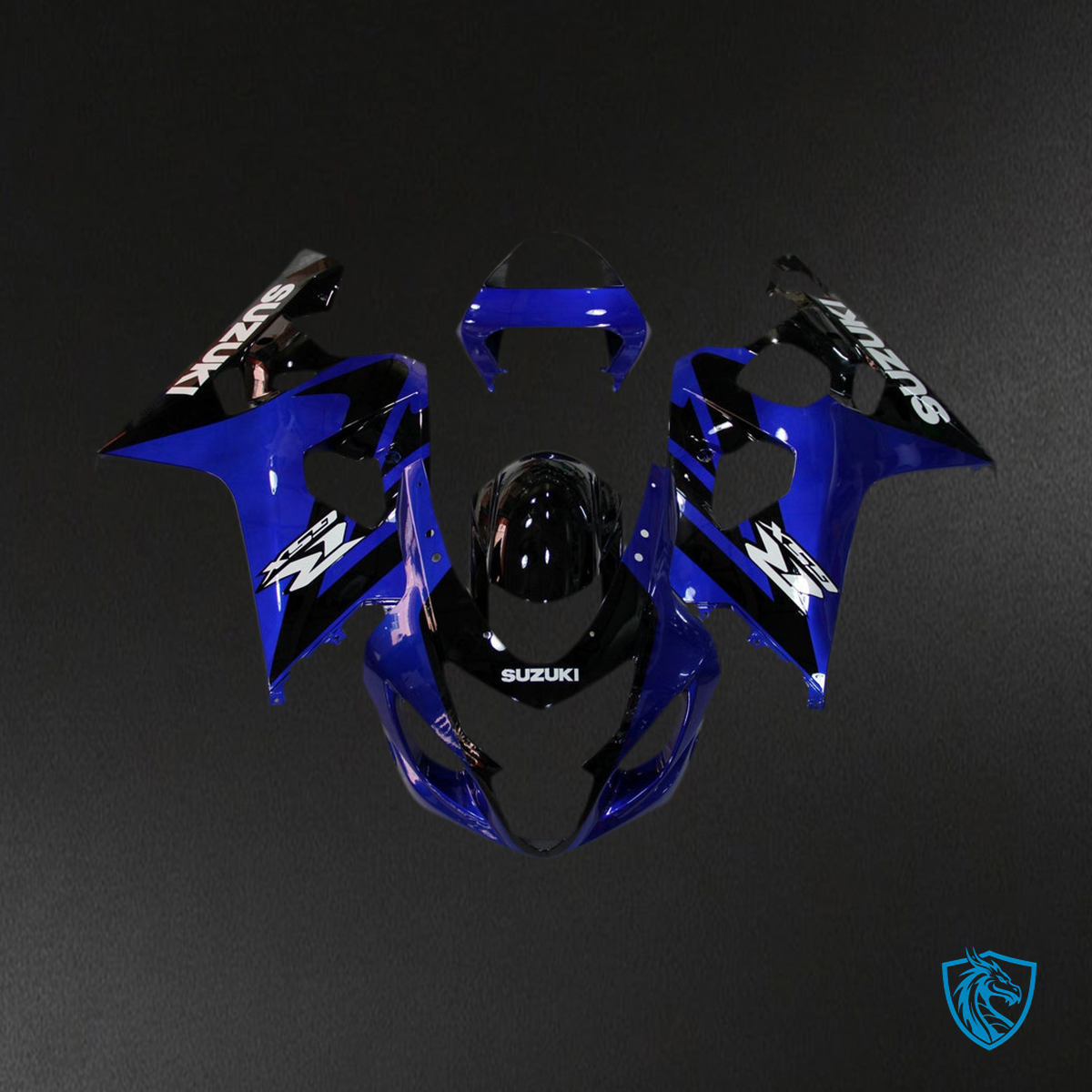 Suzuki GSXR 600 750 (2004-2005) Blue & Black - MERGEment Motorcycle Fairings Kit