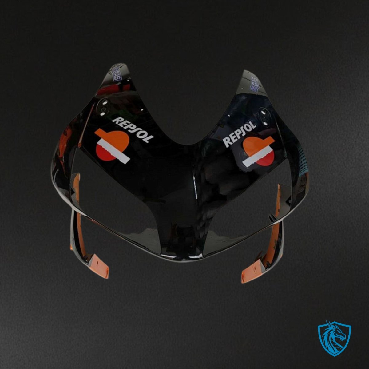 Honda CBR600RR (2003-2004) Black & Red Repsol Fairing Kit - Aftermarket ABS Bodywork