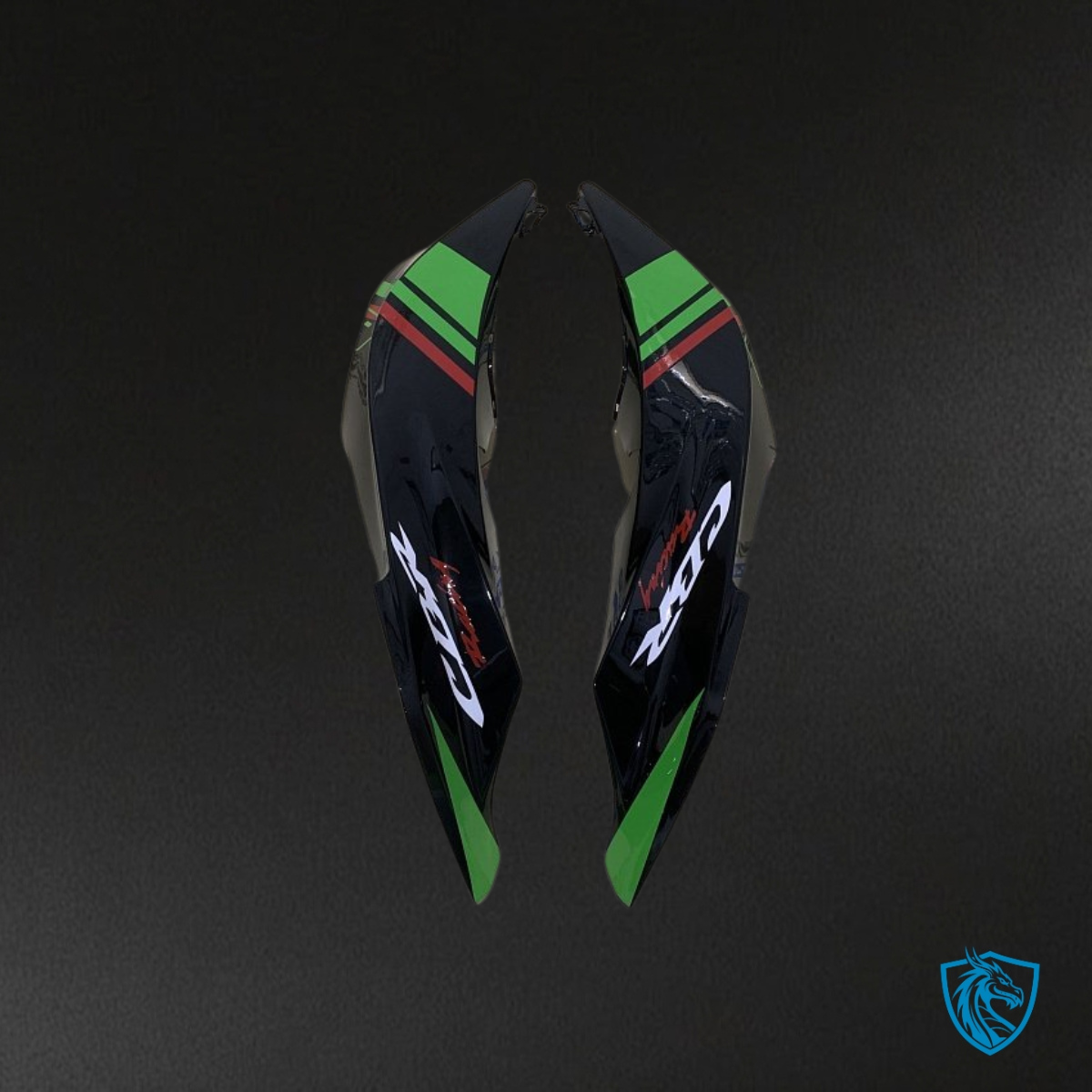 Honda CBR600RR (2009-2012) Glossy Green, Black & Red Fairing Kit - Aftermarket ABS Bodywork