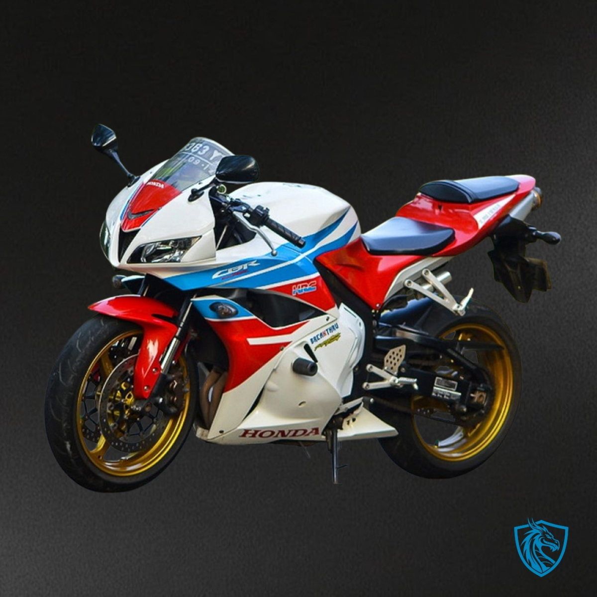 Honda CBR600RR (2007-2008) Glossy White, Blue & Red - MERGEment Motorcycle Fairings Kit