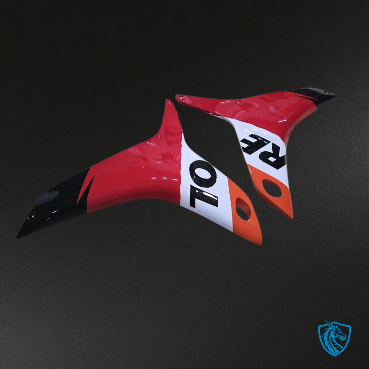 Honda CBR600RR (2009-2012) Black, Orange & White Repsol Fairing Kit | ABS Bodywork