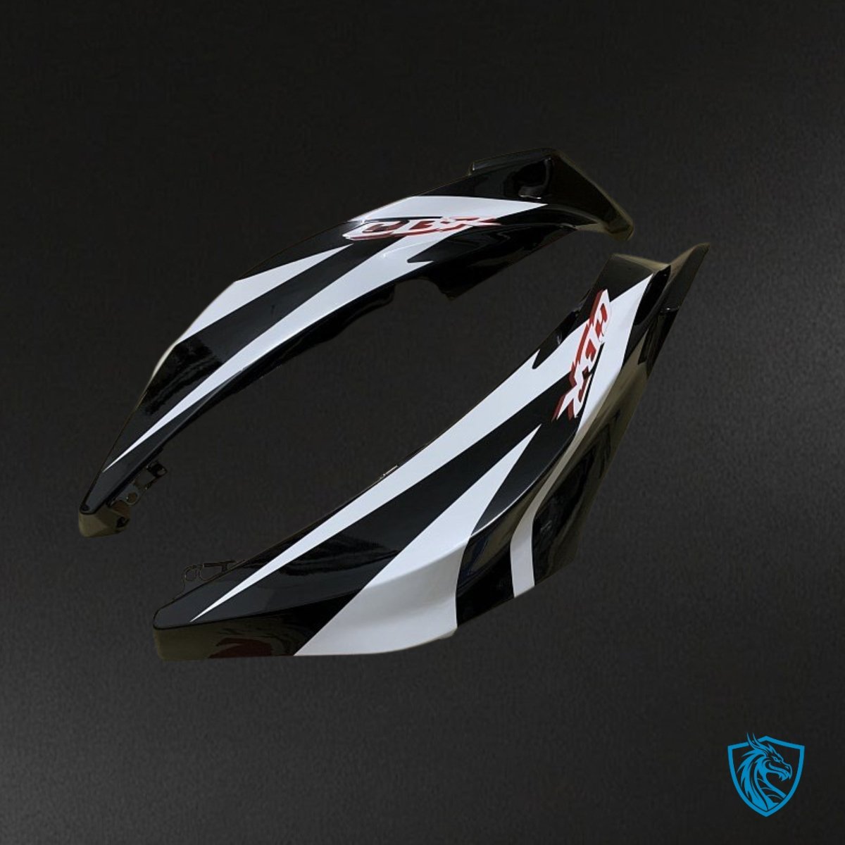 Honda CBR600RR (2007-2008) Red, Black & White Logo - MERGEment Motorcycle Fairings Kit