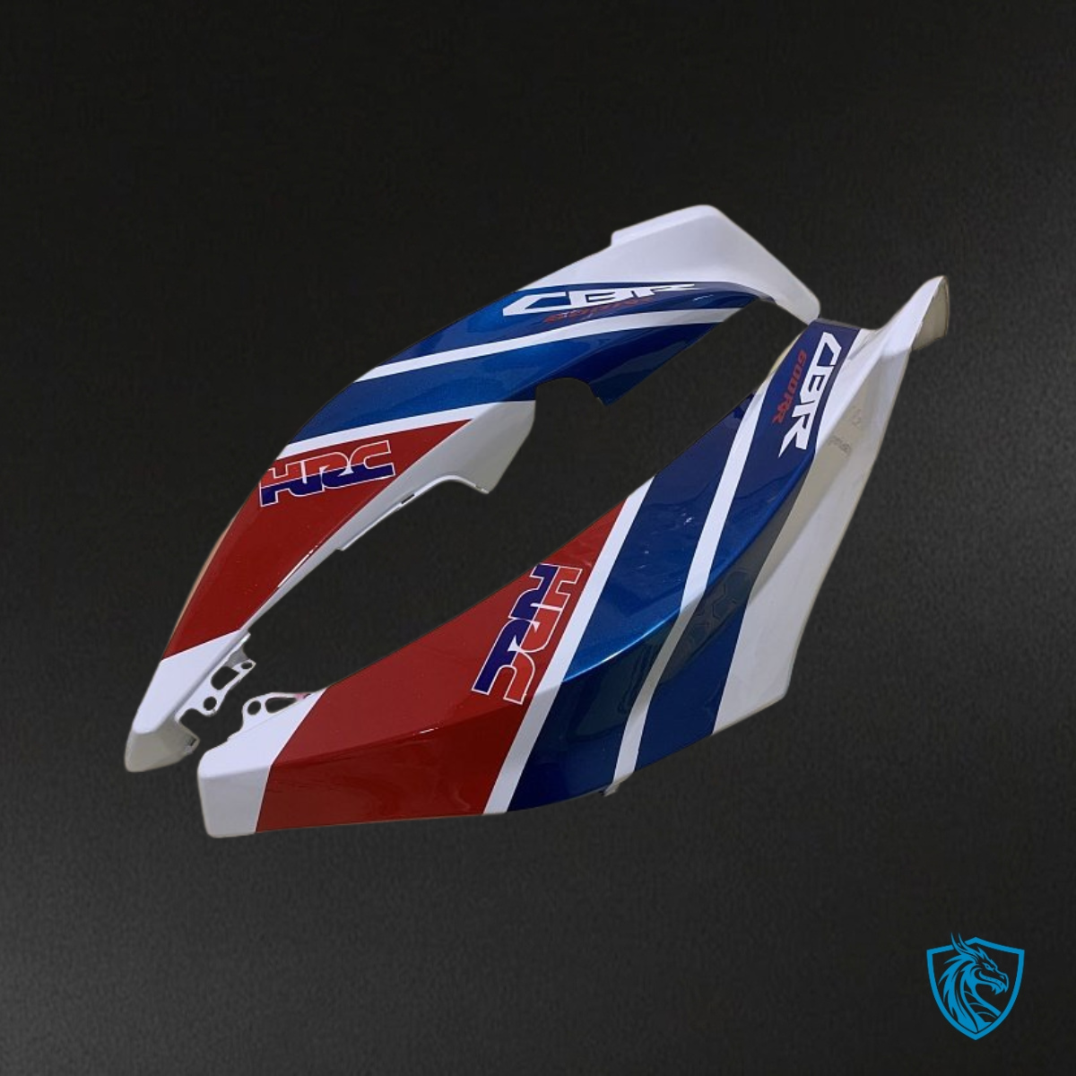 Honda CBR600RR (2007-2008) Glossy White, Blue & Red - MERGEment Motorcycle Fairings Kit