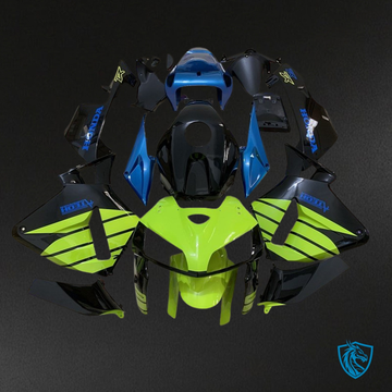 Honda CBR600RR (2005-2006) Black, Blue & Green Fairing Kit | ABS Bodywork