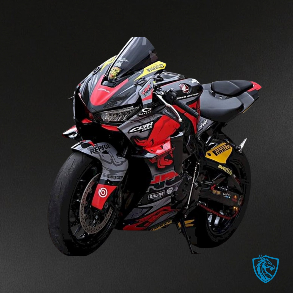 Honda CBR600RR (2003-2004) Red & Black Red Bull Fairing Kit | ABS Bodywork
