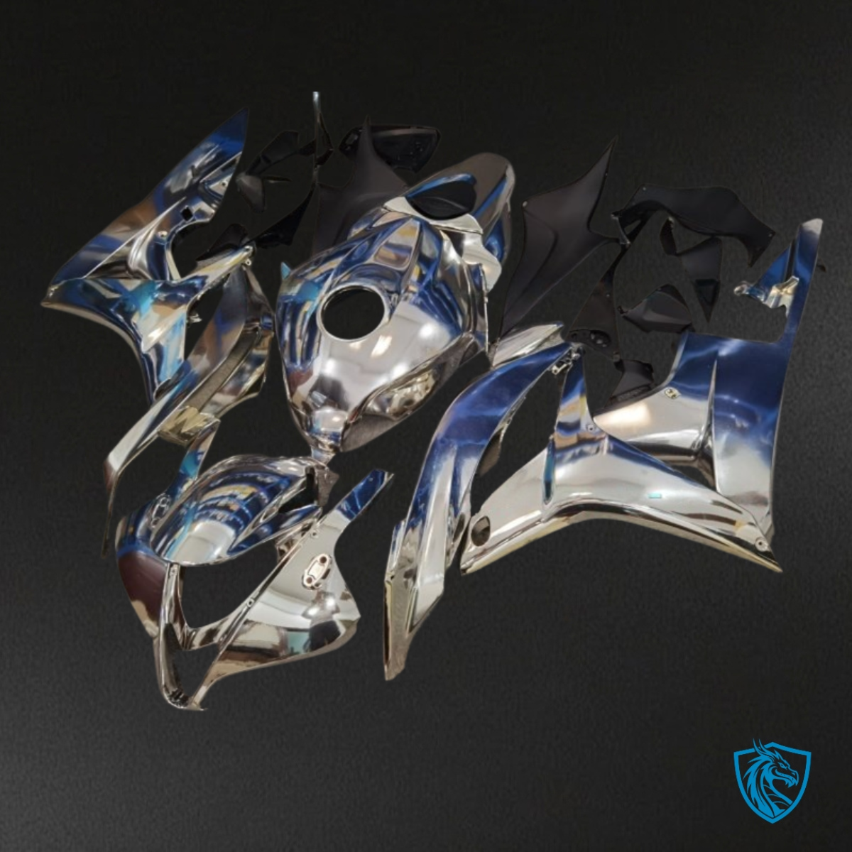 Honda CBR600RR (2007-2008) Chemical Metallization Silver Fairing Kit | ABS Bodywork