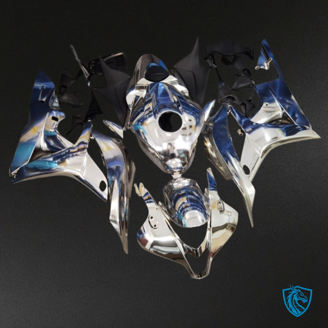 Honda CBR600RR (2007-2008) Chemical Metallization Silver Fairing Kit | ABS Bodywork