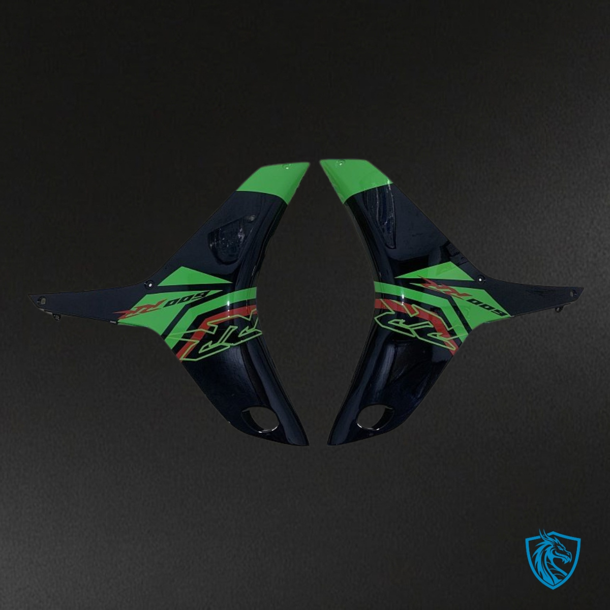 Honda CBR600RR (2009-2012) Glossy Green, Black & Red Fairing Kit - Aftermarket ABS Bodywork