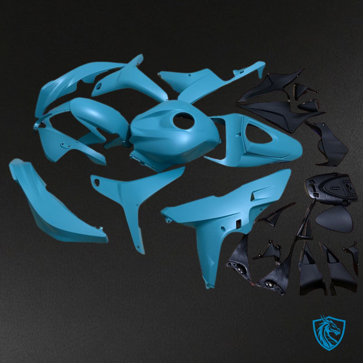 Honda CBR600RR (2007-2008) Turquoise Blue - MERGEment Motorcycle Fairings Kit