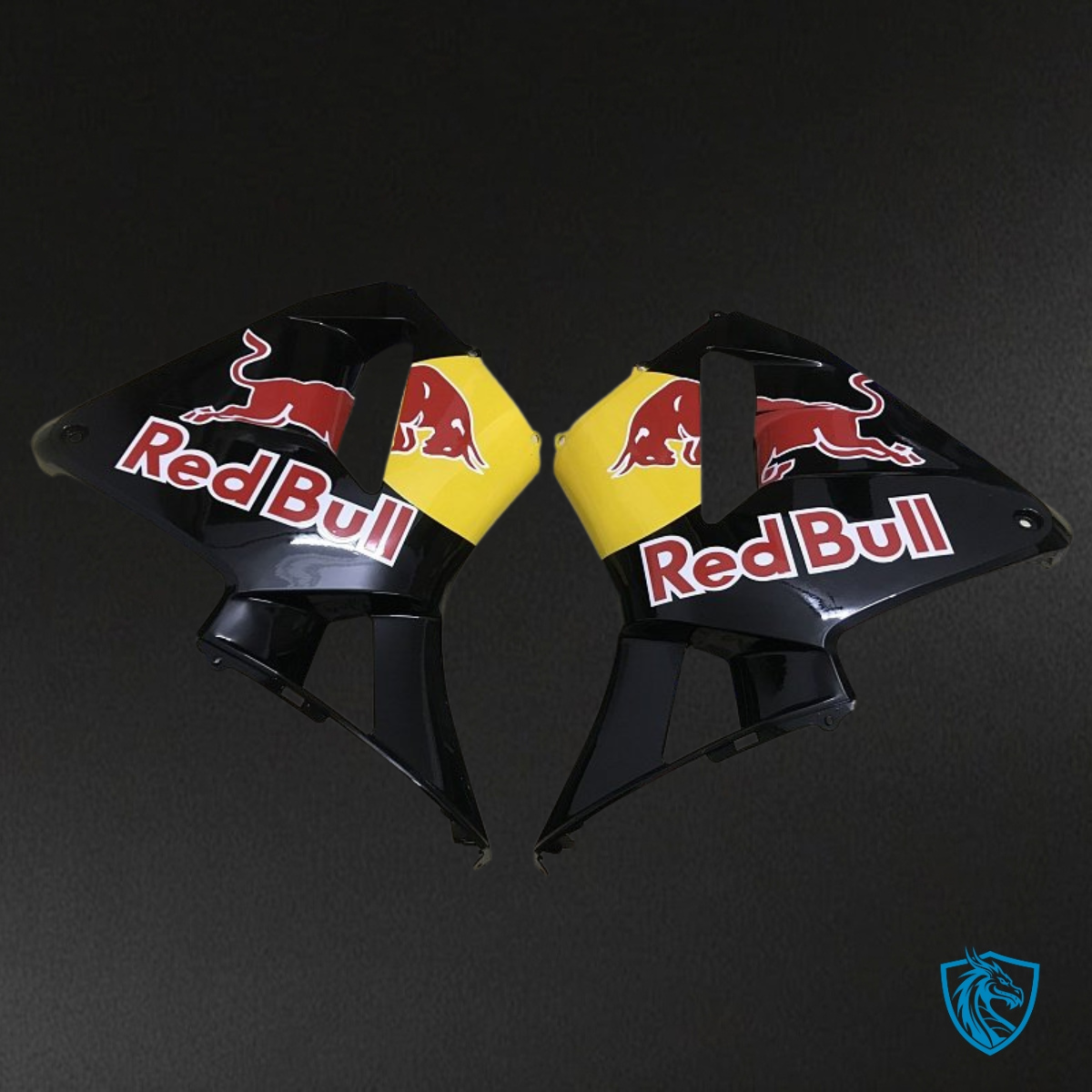 Honda CBR600RR (2003-2004) Black & Yellow Red Bull Fairing Kit - Aftermarket ABS Bodywork