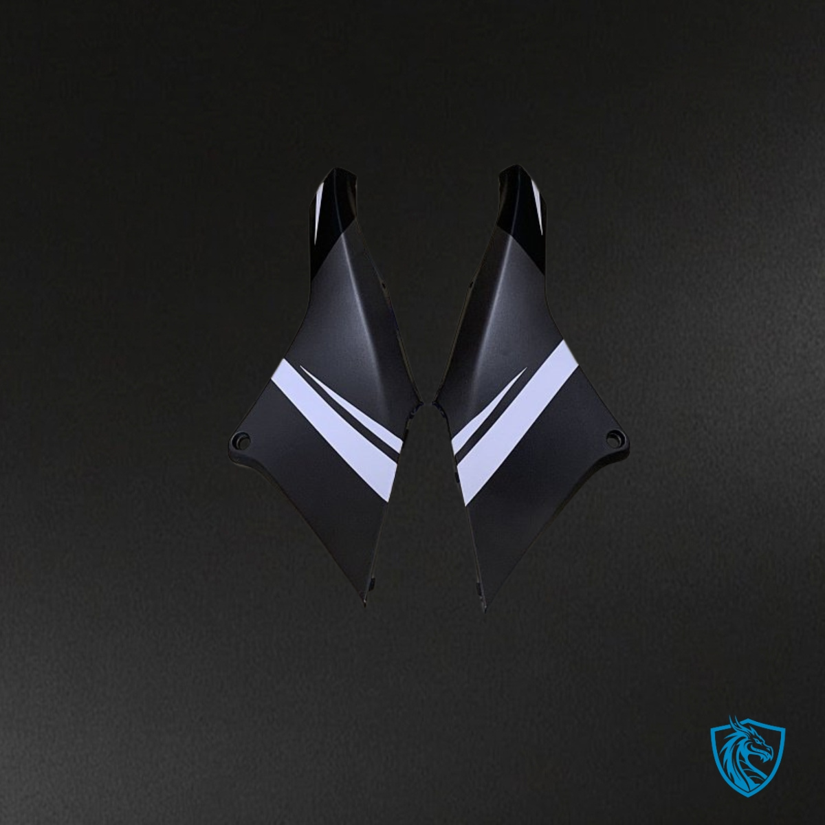 Honda CBR600RR (2013-2018) Black & White Stripes - Custom ABS Fairing Kit