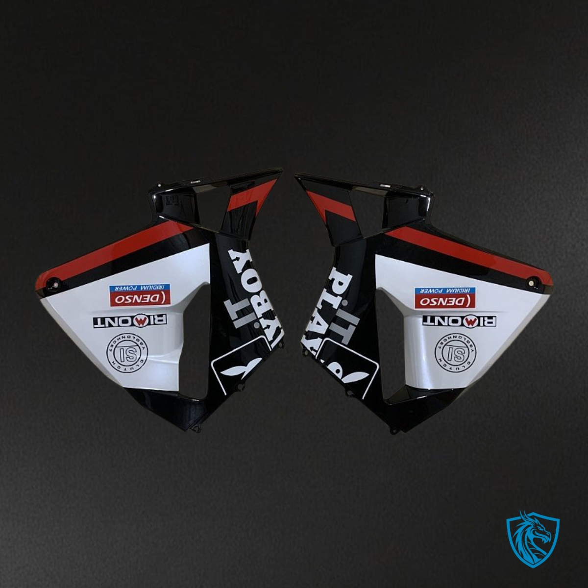 Honda CBR600RR (2005-2006) White & Black Play Boy Fairing Kit | ABS Bodywork