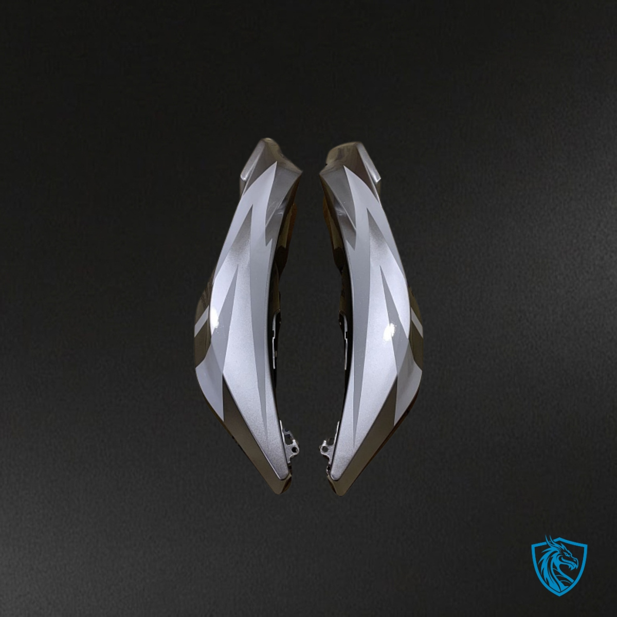 Honda CBR600RR (2007-2008) White, Black & Silver - Custom ABS Fairing Kit
