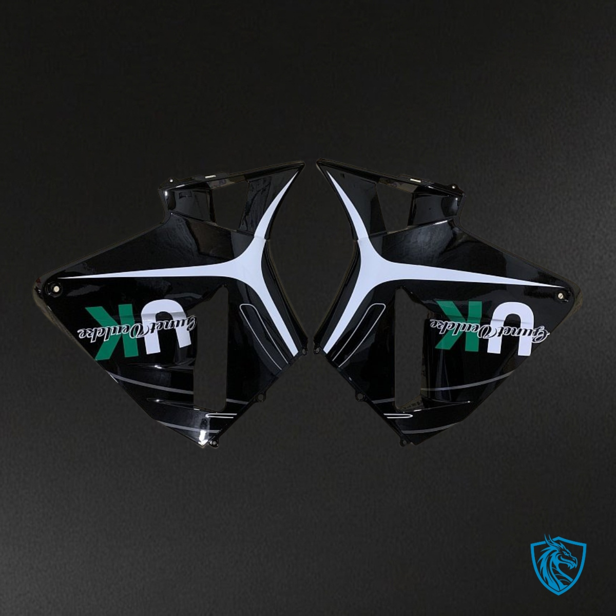 Honda CBR600RR (2005-2006) Black, White & Gray Fairing Kit | ABS Bodywork