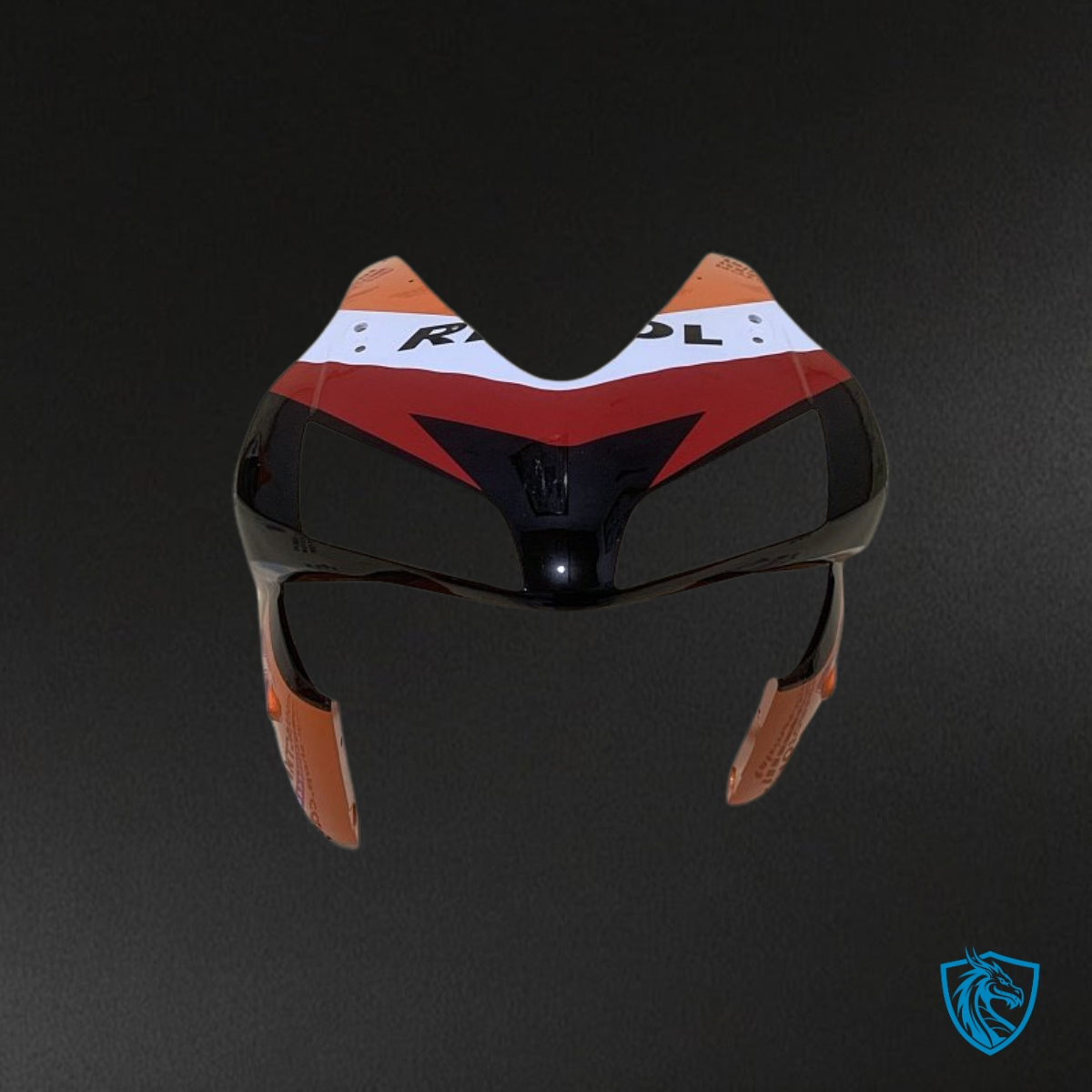 Honda CBR600RR (2003-2004) Black, Orange & Red Repsol - Custom ABS Fairing Kit