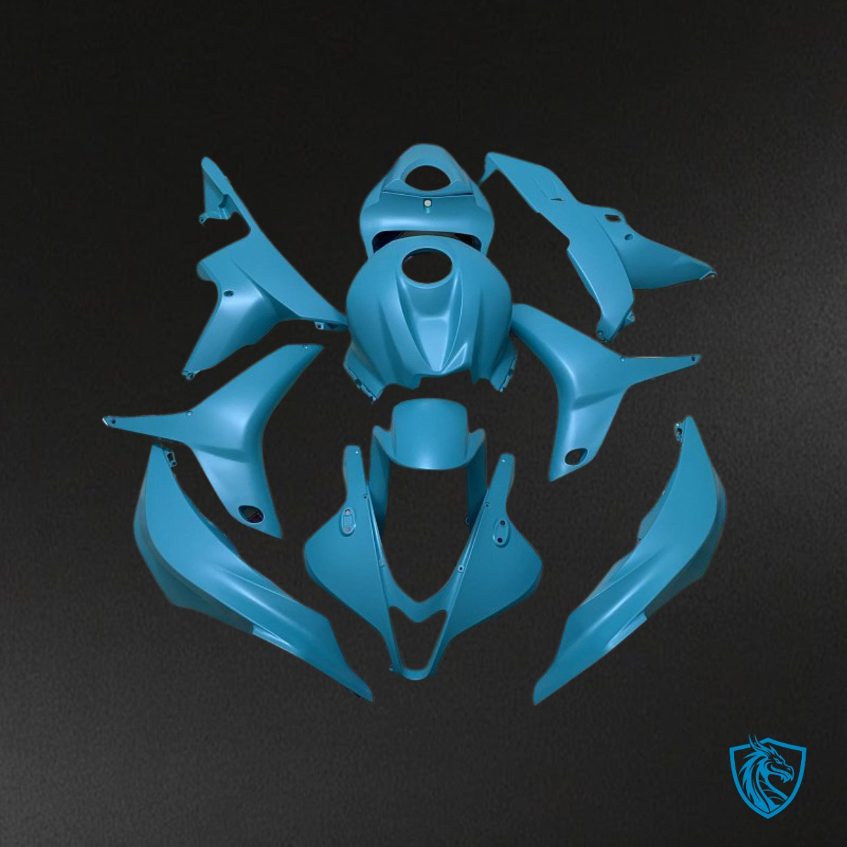 Honda CBR600RR (2007-2008) Turquoise Blue - MERGEment Motorcycle Fairings Kit