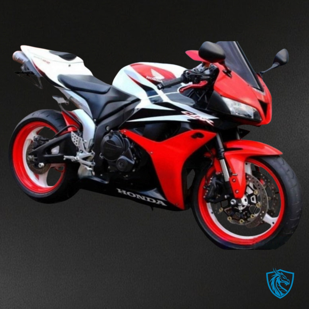 Honda CBR600RR (2007-2008) Red, Black & White Logo - MERGEment Motorcycle Fairings Kit