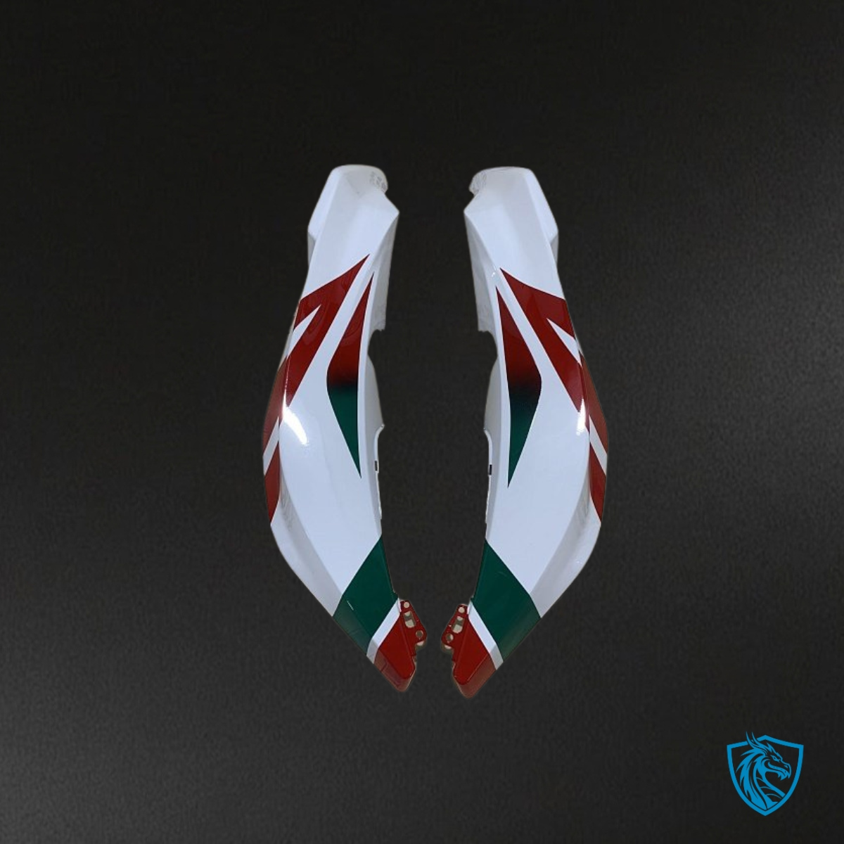 Honda CBR600RR (2009-2012) White, Black & Red - Custom ABS Fairing Kit