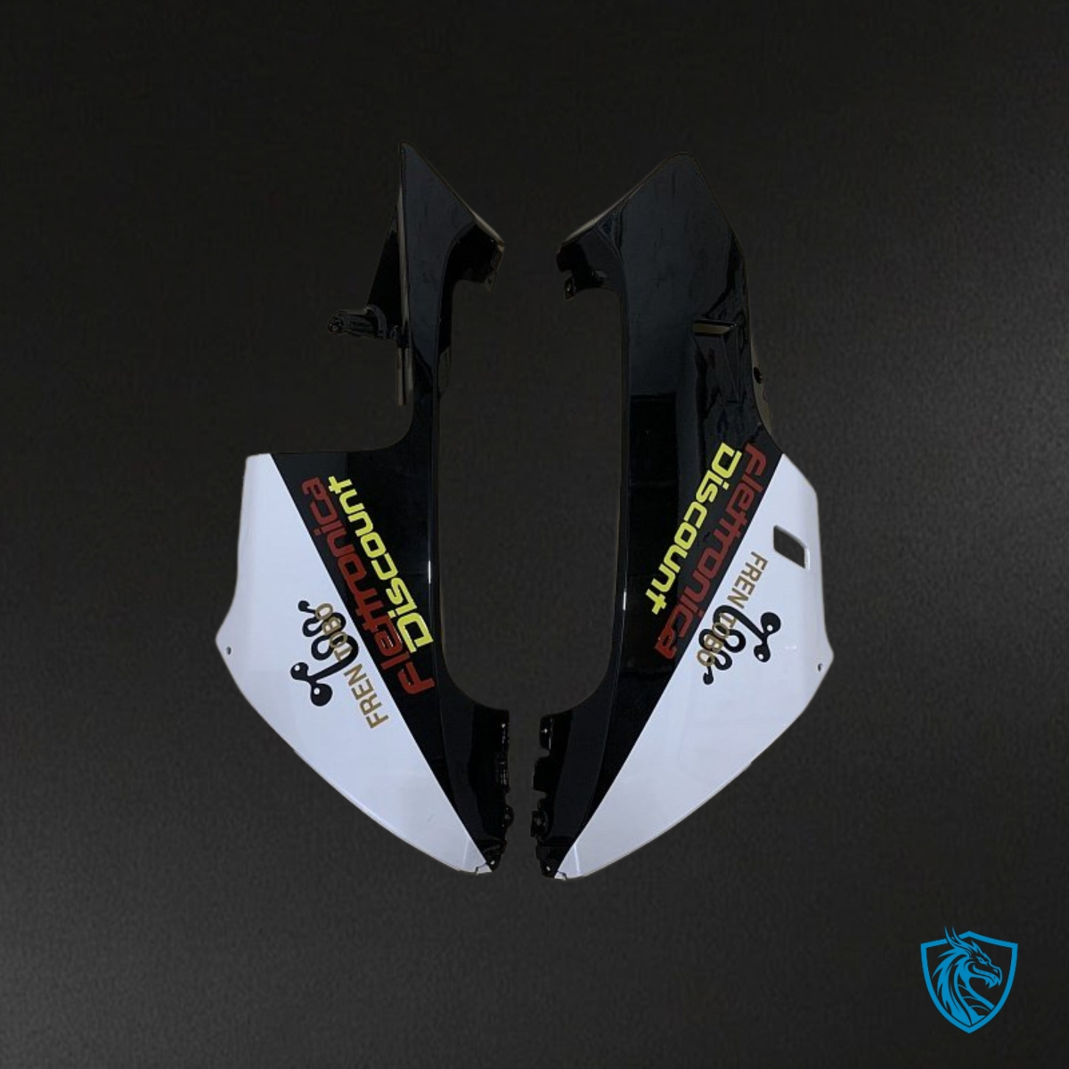 Honda CBR600RR (2005-2006) White & Black Play Boy Fairing Kit | ABS Bodywork