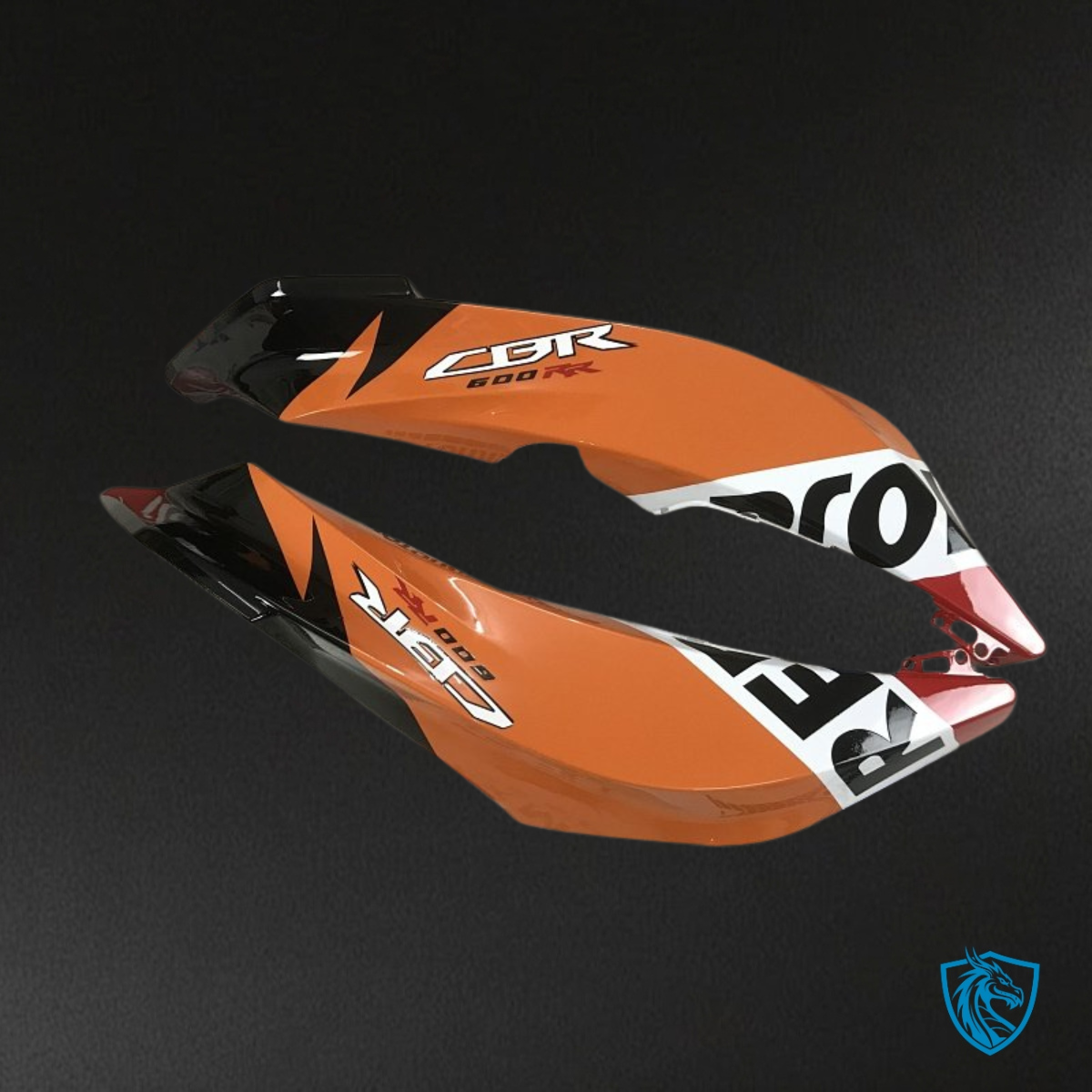 Honda CBR600RR (2007-2008) Orange & Black Repsol - MERGEment Motorcycle Fairings Kit