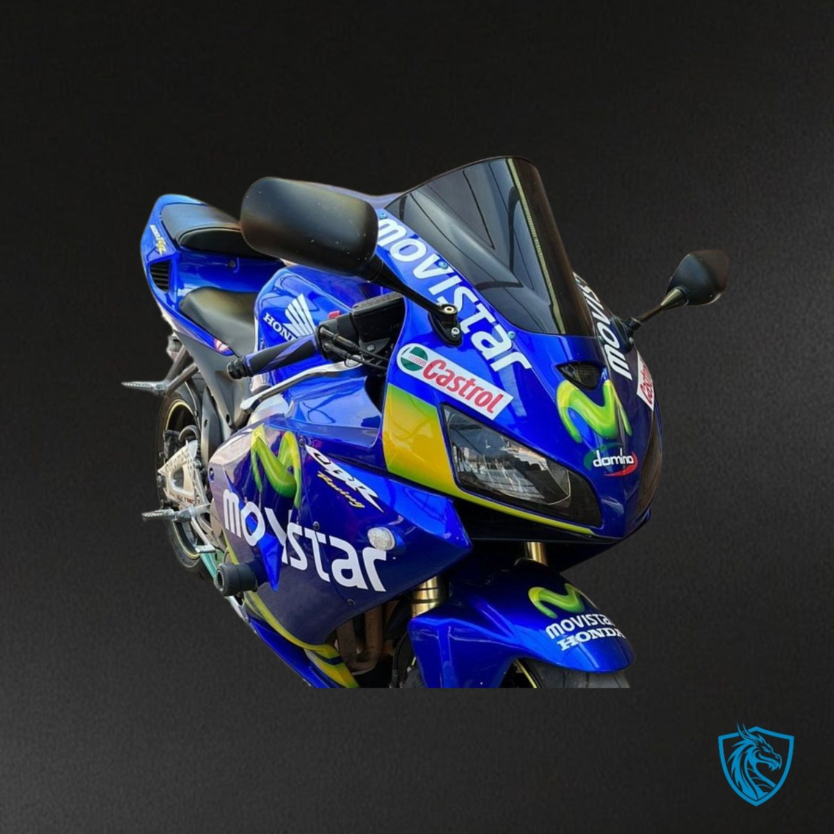 Honda CBR600RR (2005-2006) Blue & Green Movistar - Custom ABS Fairing Kit