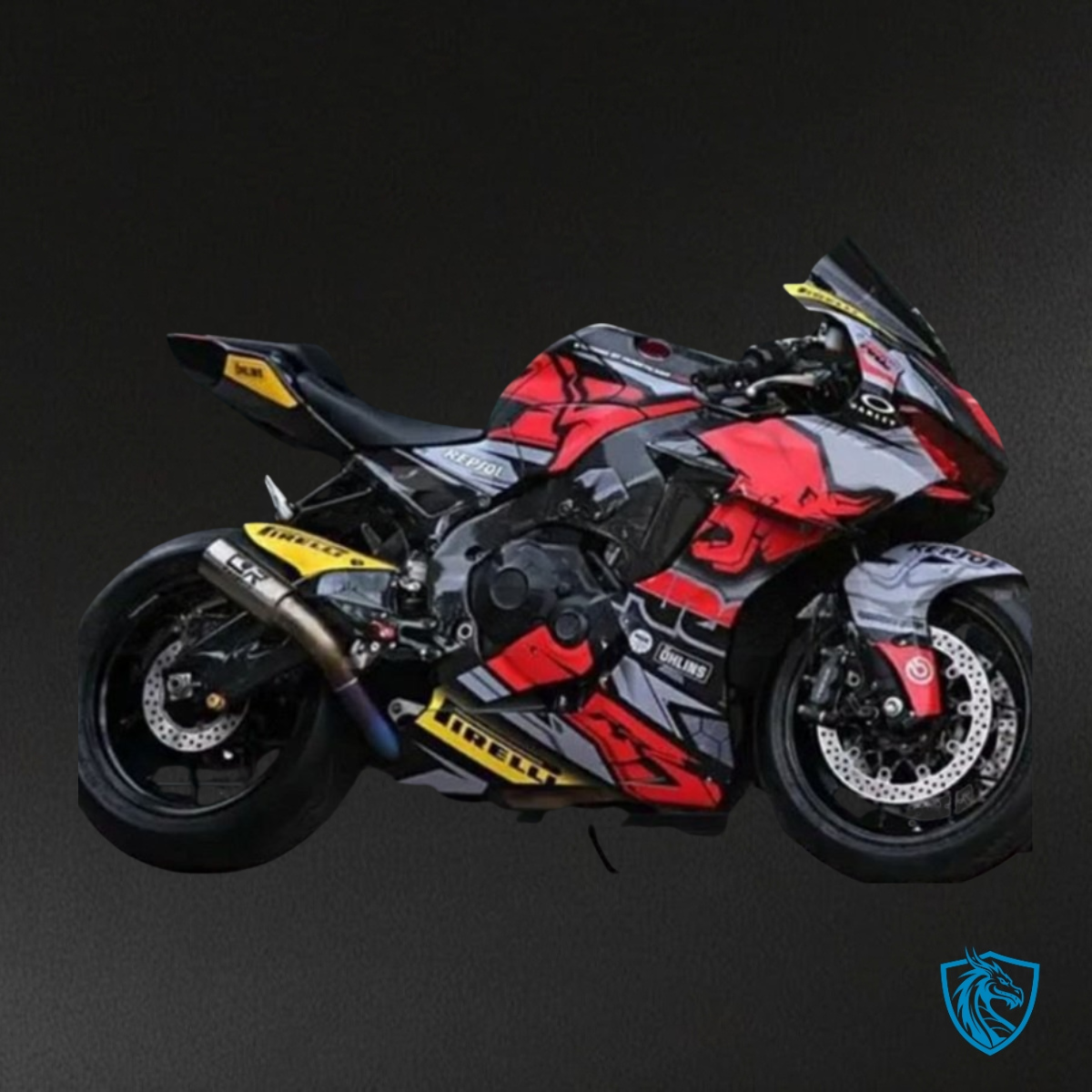 Honda CBR600RR (2003-2004) Red & Black Red Bull Fairing Kit | ABS Bodywork