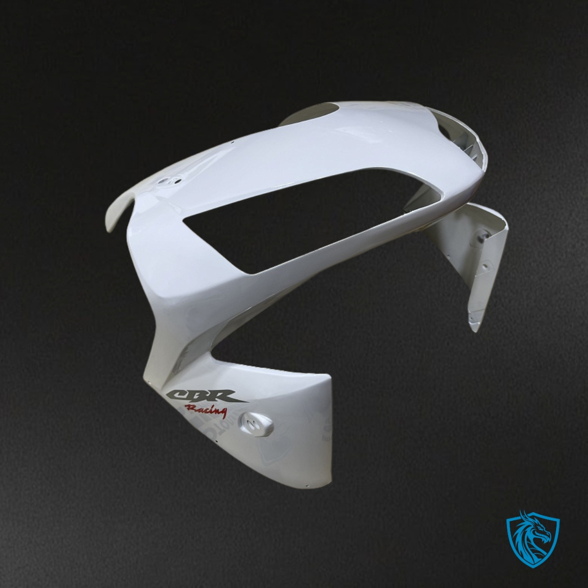 Honda CBR600RR (2003-2004) White & Black Plow - Custom ABS Fairing Kit