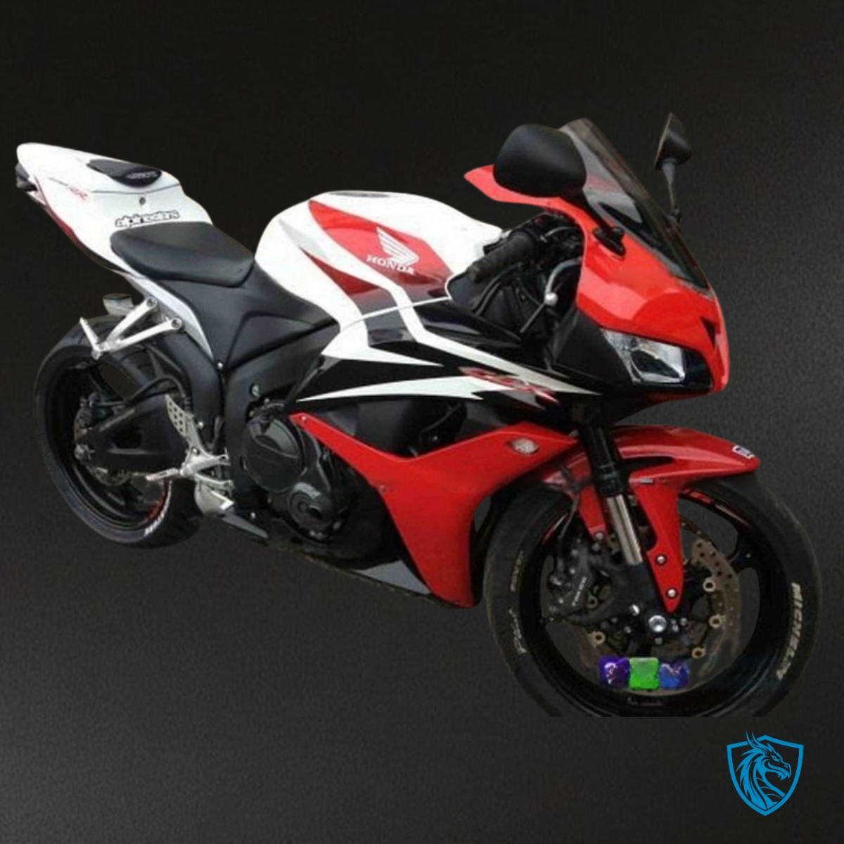 Honda CBR600RR (2007-2008) Red, Black & White Logo - MERGEment Motorcycle Fairings Kit