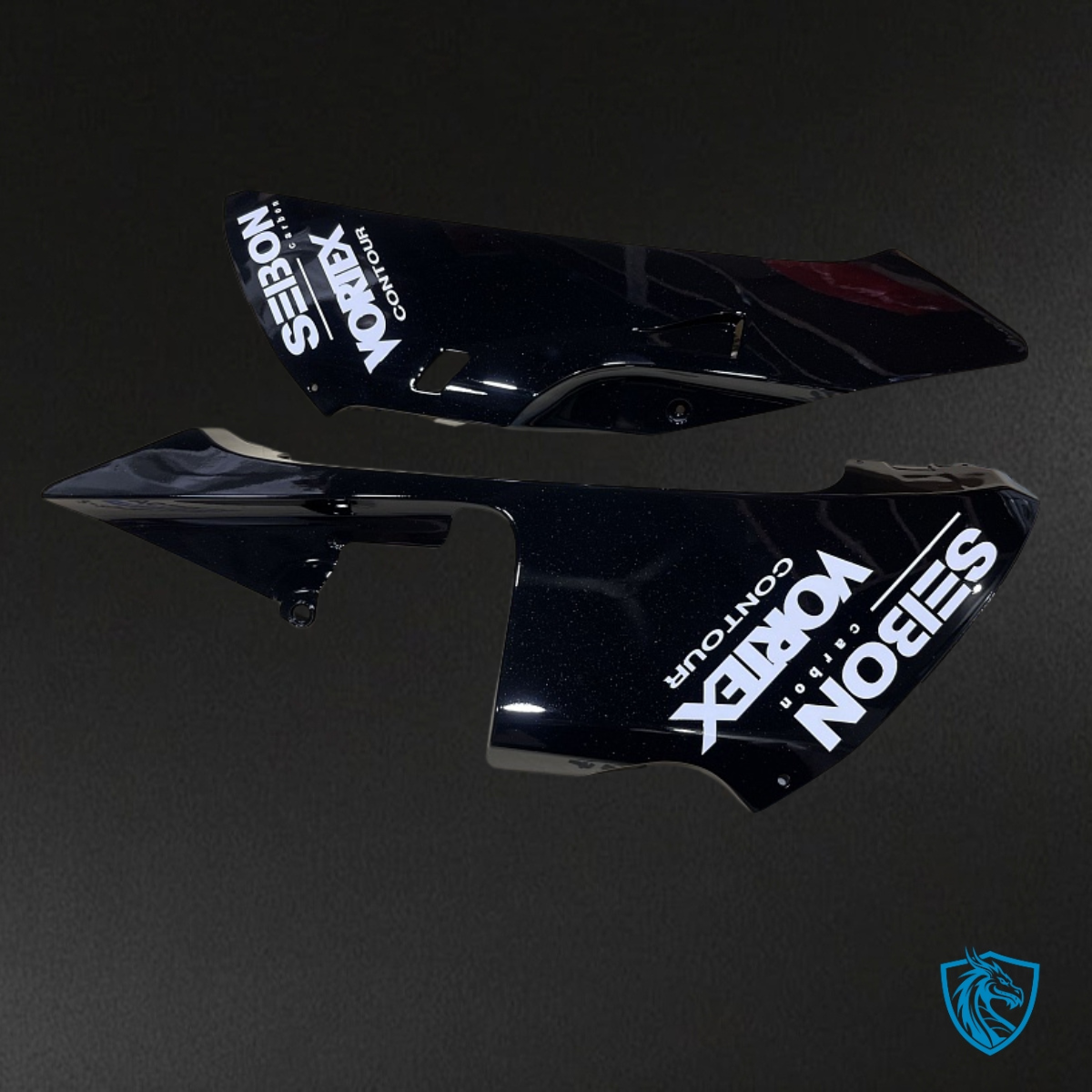 Honda CBR600RR (2003-2004) White & Black Plow - Custom ABS Fairing Kit