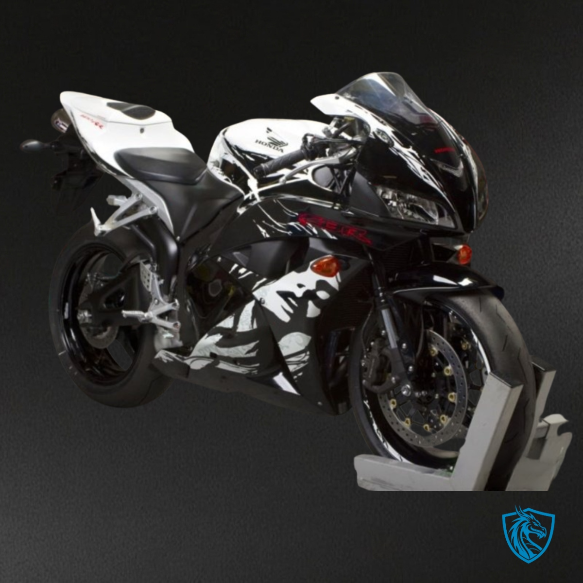 Honda CBR600RR (2009-2012) Gloss White & Black Fairing Kit - Aftermarket ABS Bodywork